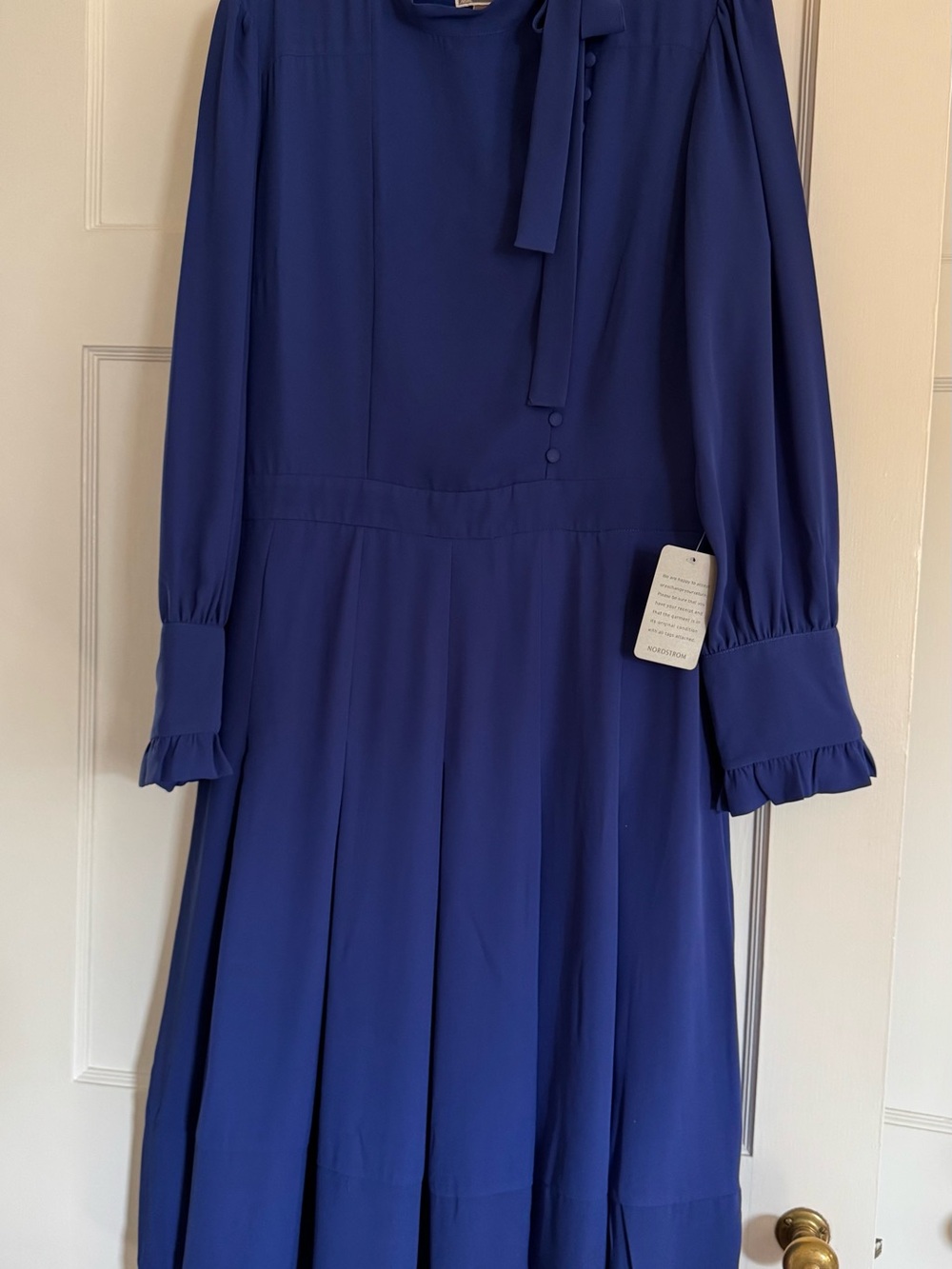 Chelsea28 - Royal Blue Tie-Neck Midi Dress XL NWT (Nordstrom)